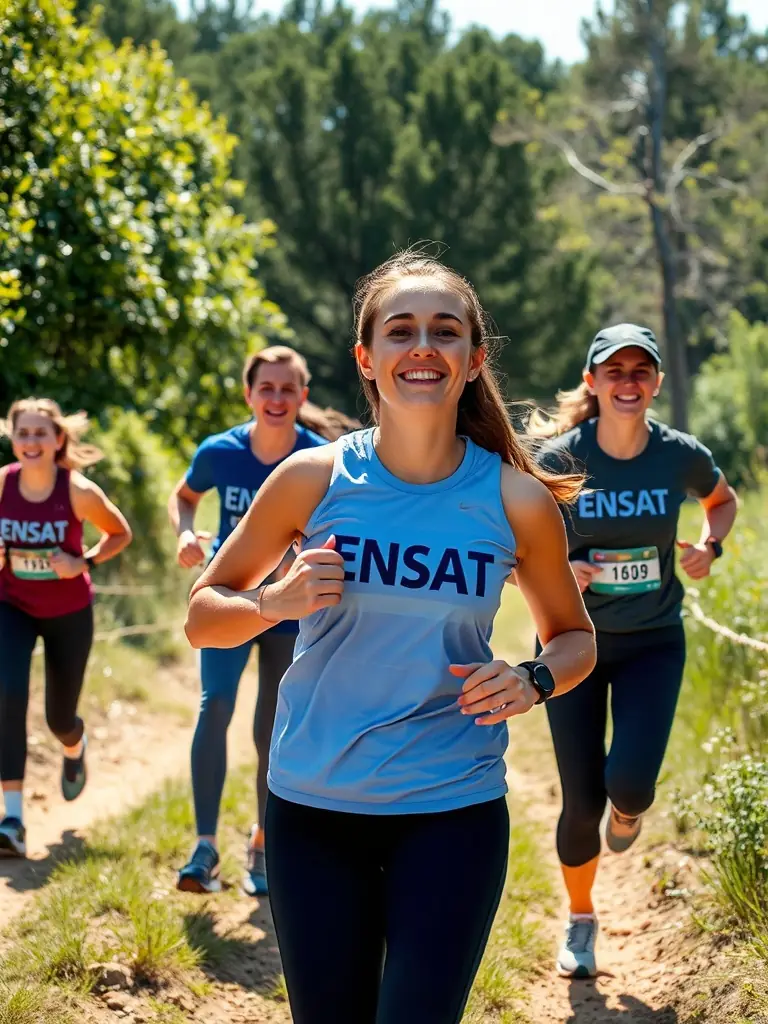 ENSSAT staff participating in a sports activity, such as a hiking trip or a team sport, promoting physical and mental well-being.